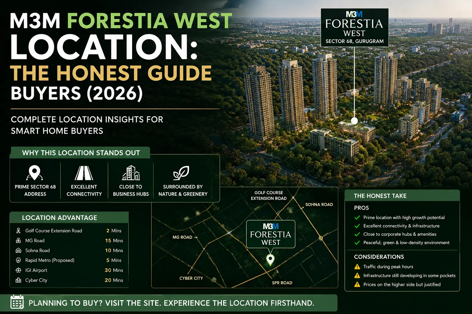 M3M Forestia West Location Honest Guide Buyers