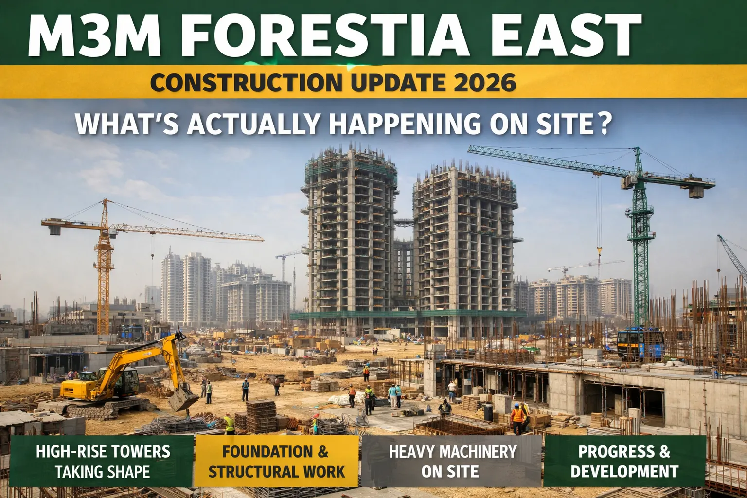 M3M Forestia East Construction Update 