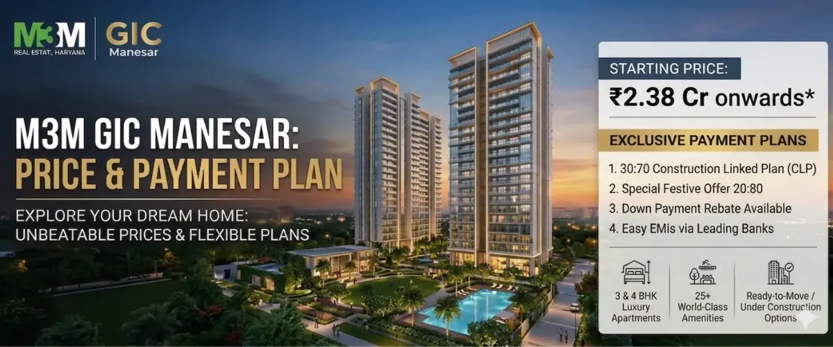 https://m3mpremium.in/M3M GIC Manesar Price & Payment Plan