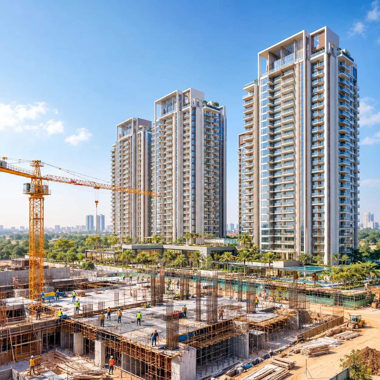 https://m3mpremium.in/M3M Mansion Construction Update