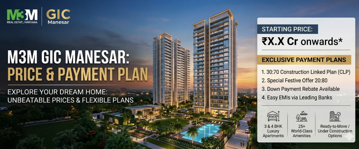 https://m3mpremium.in/M3M GIC Manesar Price & Payment Plan