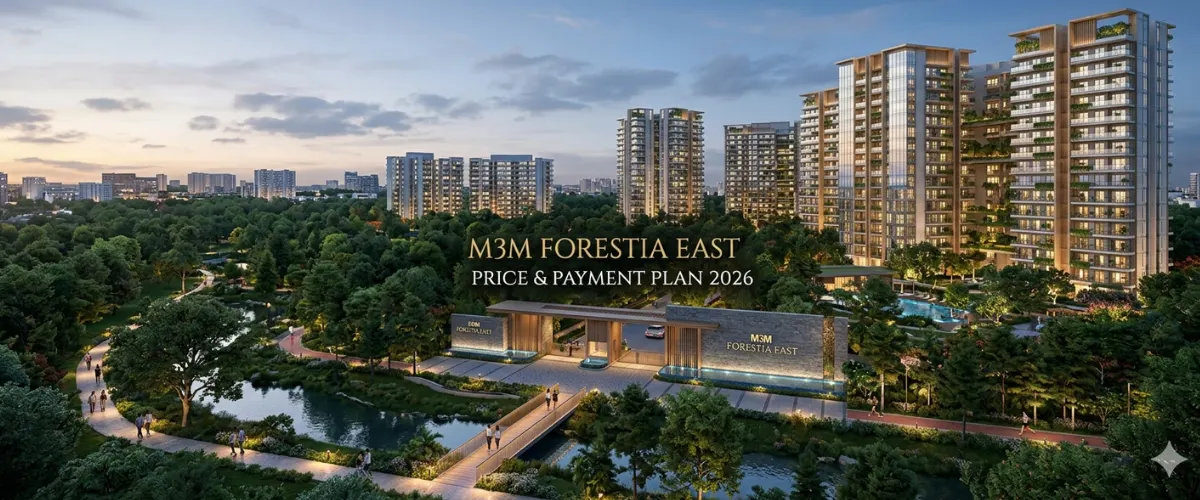 M3M Forestia East price and payment plan 2026 featured image
