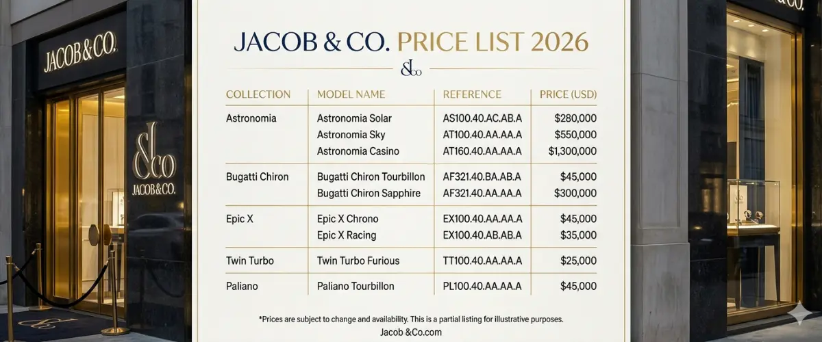 https://m3mpremium.in/Jacob & Co Price List 2026