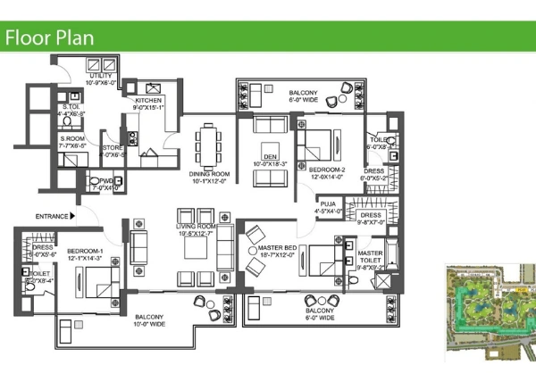 3980 SQ FT.