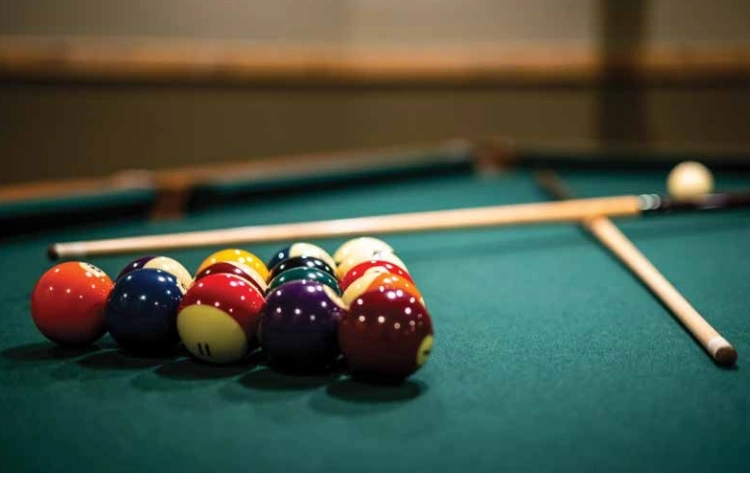 Pool Table with Billiard Balls