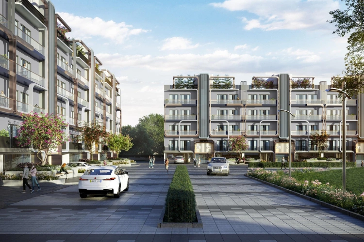 Modern residential buildings