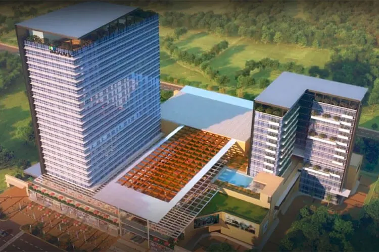 Broadway Commercial Complex Aerial View