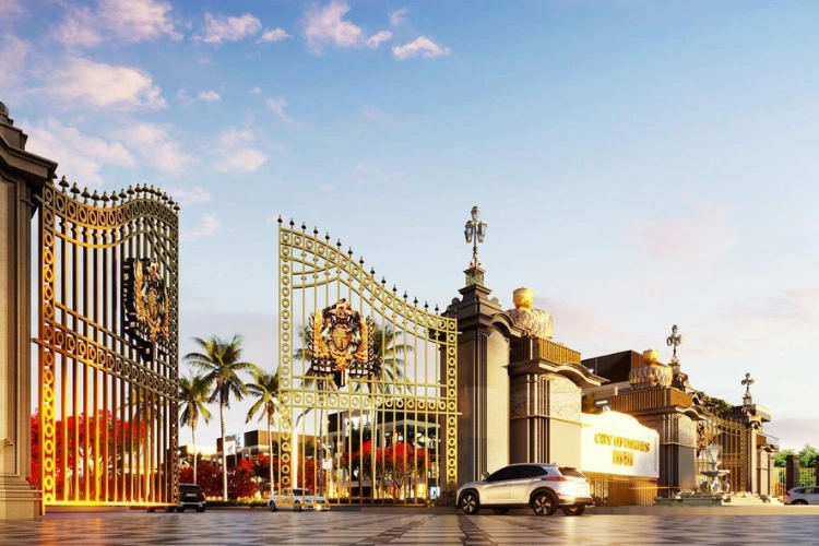 Ornate Golden Entrance Gate