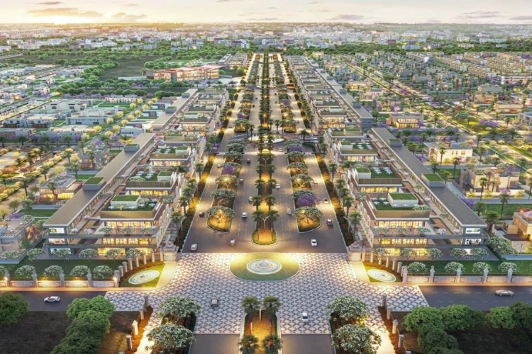 Symmetrical Sunset Avenue
