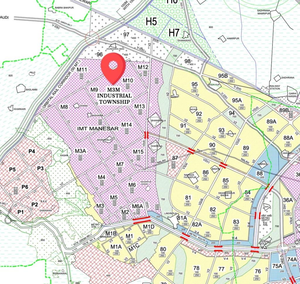 Gurgaon-International City Lacation Map