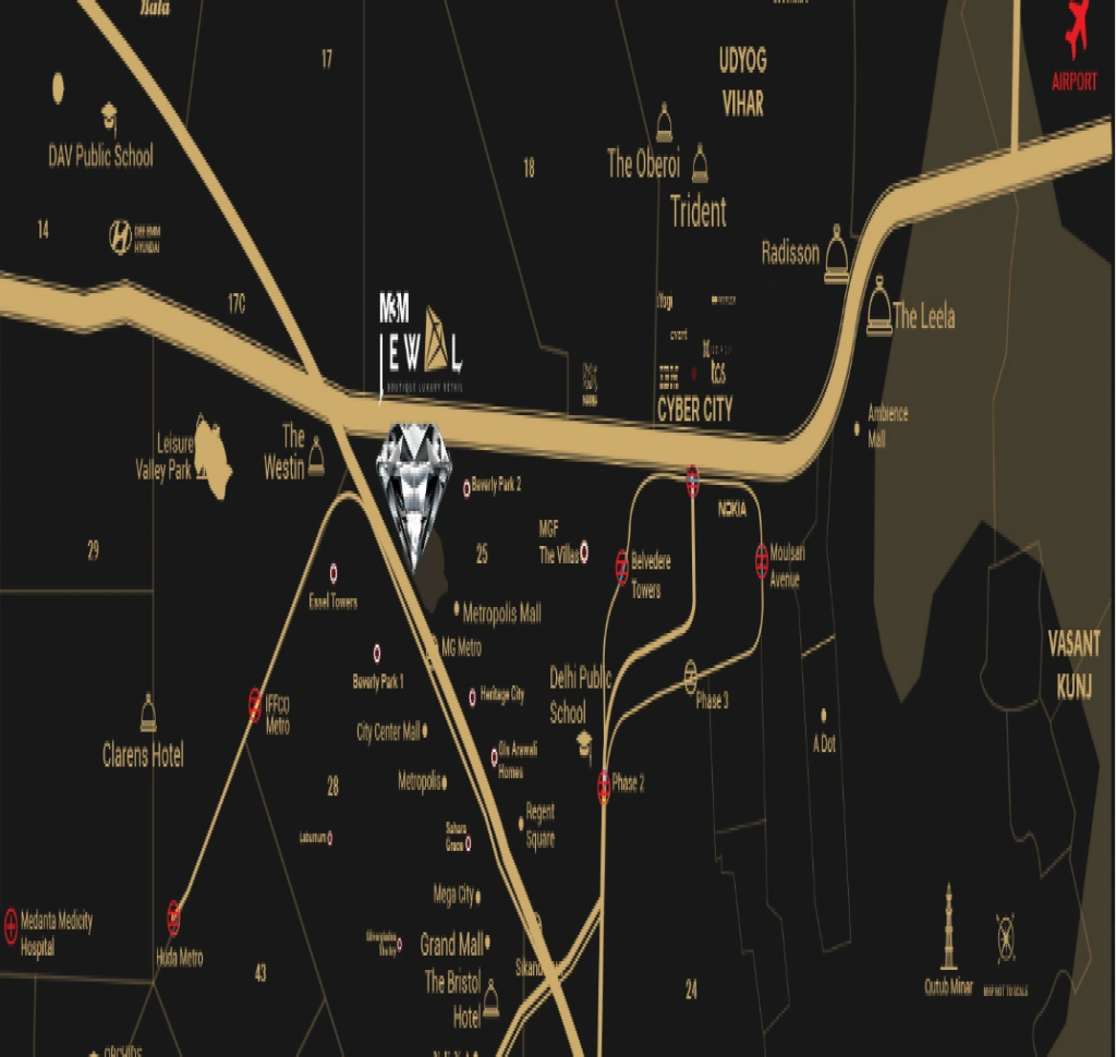 M3M Jewel Location