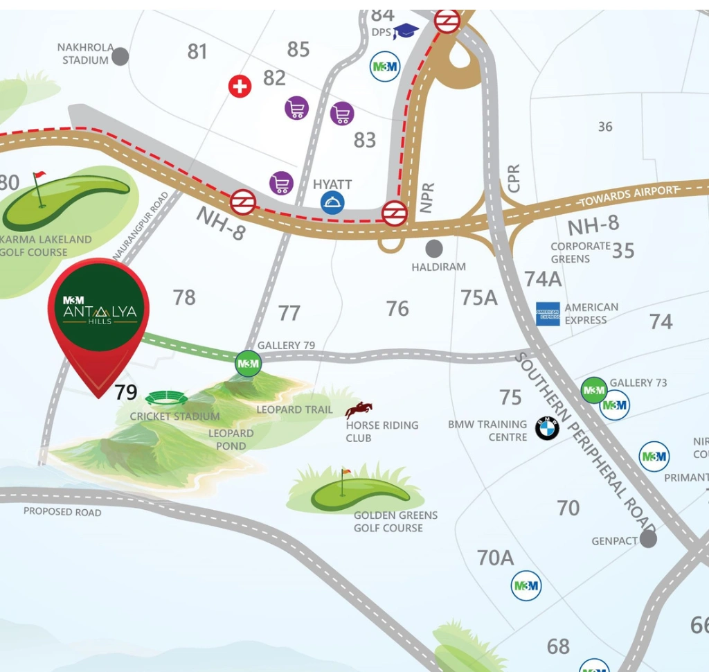 M3M Antalya Hills Location