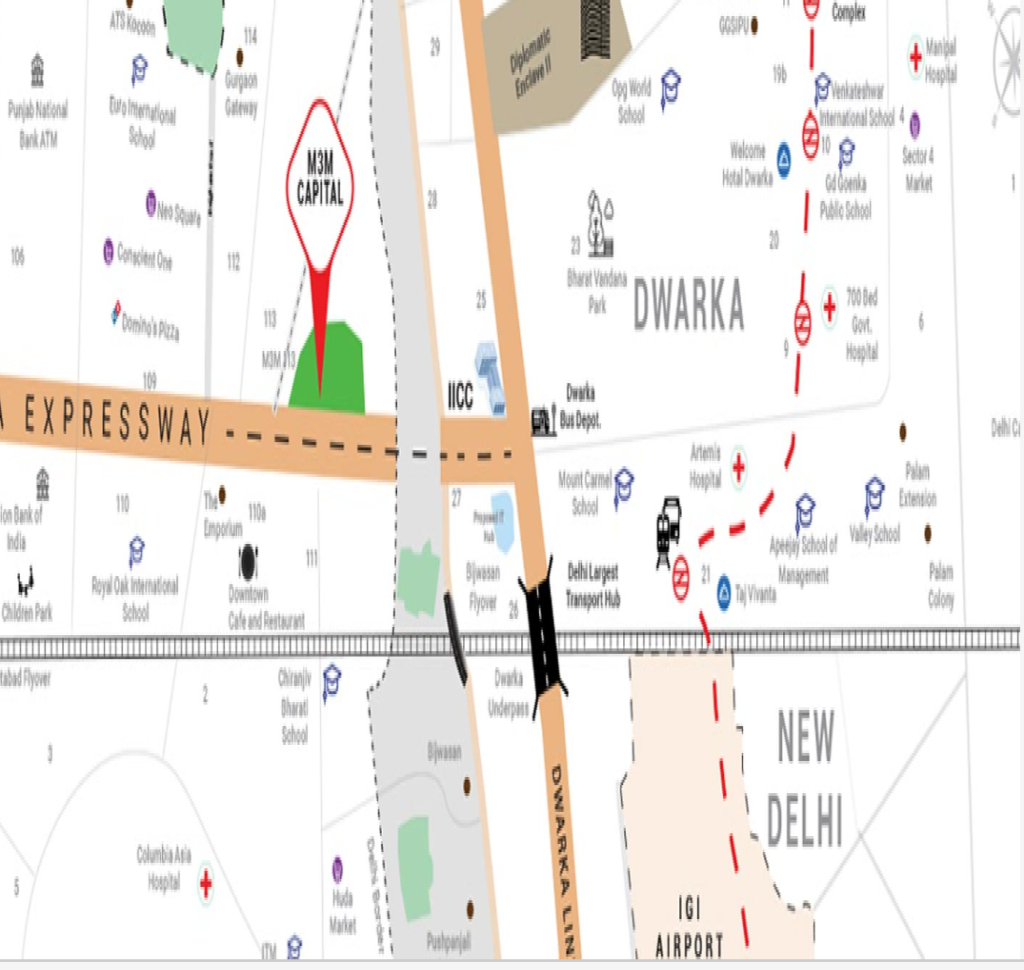 M3M capital Location